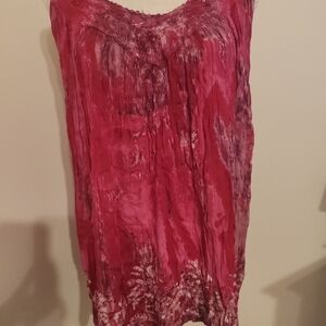 Advance Apparels Rich Red Textured Top